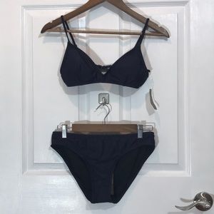 JCREW NAVY BLUE SWIMSUIT TOP SIZE S BOTTOMS SIZE S